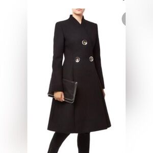 Stella McCartney Black Coat with Silver Accents
